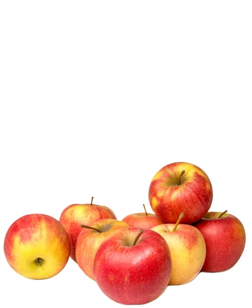 Image Fruit Red Apples White Background — Stock Photo, Image