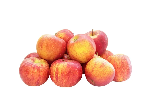 Afbeelding Van Fruit Rode Appels Een Witte Achtergrond — Stockfoto