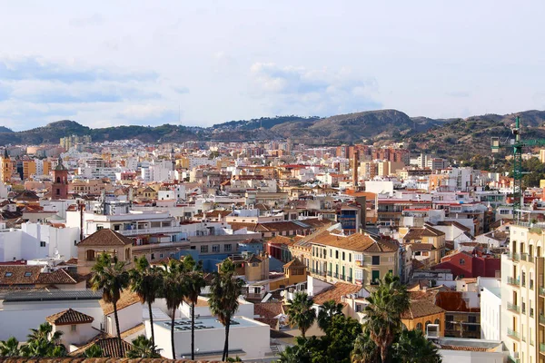 Luftaufnahme Von Malaga Andalusien Costa Del Sol Spanien — Stockfoto