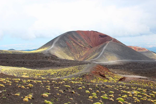 Krátery Silvestri Etna Sopka Sicílie Itálie — Stock fotografie