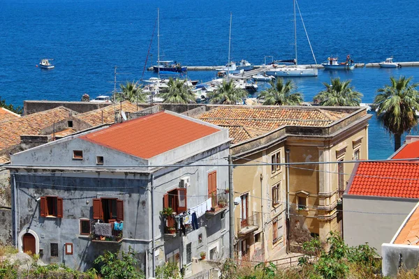 Hafen Von Milazzo Sizilien Italien — Stockfoto