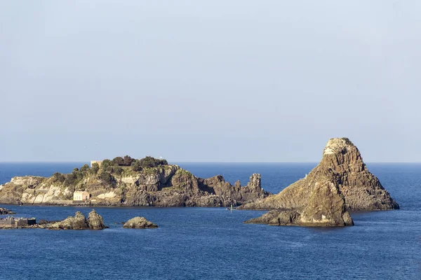 Islas Ciclopeas Aci Trezza Cerca Catania Sicilia Italia — Foto de Stock