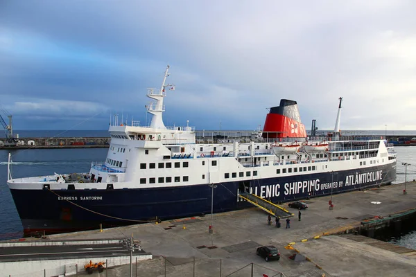 Ponta Delgada Azores Portugal Septiembre 2015 Transbordador Pasajeros Puerto Ponta —  Fotos de Stock