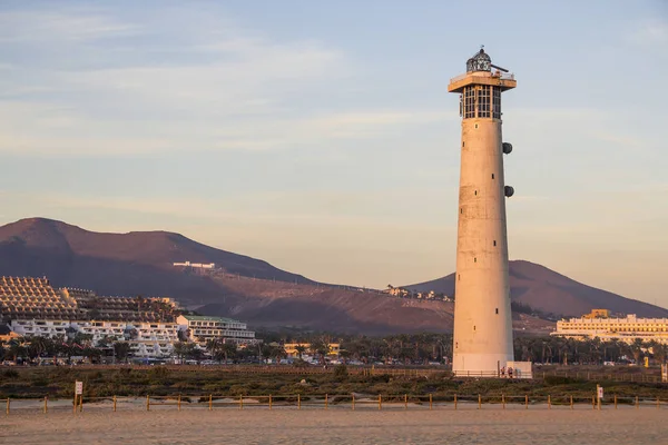 Fyren Morro Jable Fuerteventura Kanarieöarna Spanien — Stockfoto