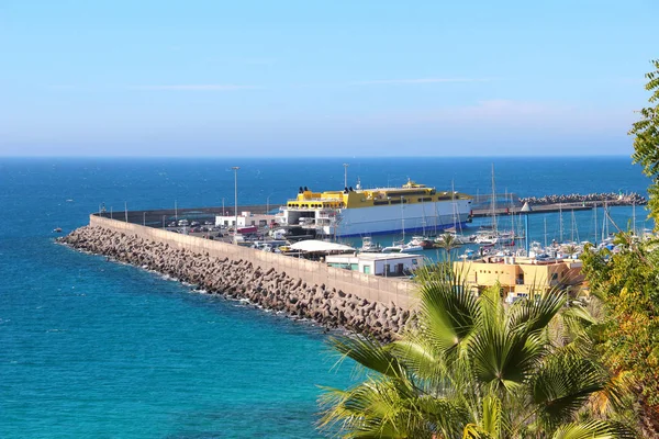 Haven van Morro Jable op Fuerteventura eiland — Stockfoto