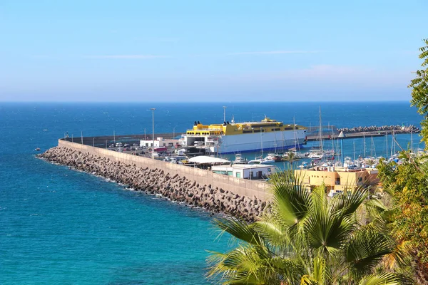 Porto di Morro Jable sull'isola di Fuerteventura Foto Stock