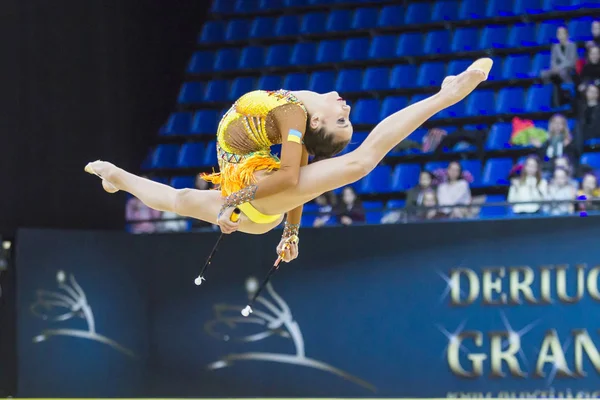 Rhythmic Gymnastics International Cup a Kiev Foto Stock Royalty Free