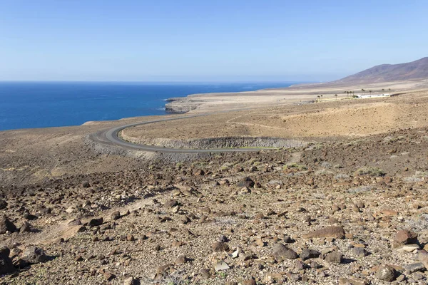 Küste von Fuerteventura in der Nähe von Morro Jable, Kanarische Inseln — Stockfoto