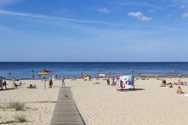 Pláž v Jurmala, Lotyšsko — Stock fotografie