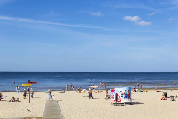 Pláž v Jurmala, Lotyšsko — Stock fotografie