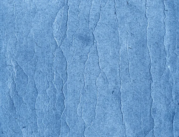 Papel Azul Obsoleto Texturizado Com Peças Fibra Natural — Fotografia de Stock