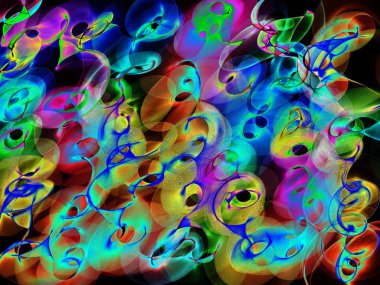 Arkaplan ve tasarım için soyut renkli desen oluşturuldu