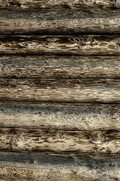 Wyblakły Kłody Drewniane Naturalny Wzór Tło — Zdjęcie stockowe