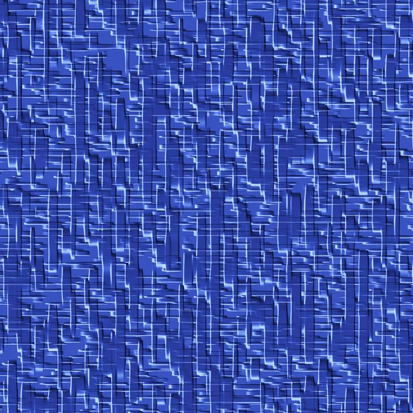 抽象生成的蓝色闪亮浮雕图案背景图 — 图库照片