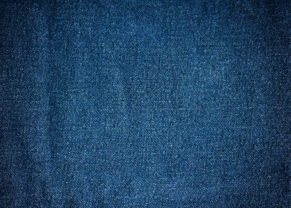 Gestreepte Geweven Blauw Gebruikte Jeans Denim Linnen Vintage Achtergrond — Stockfoto