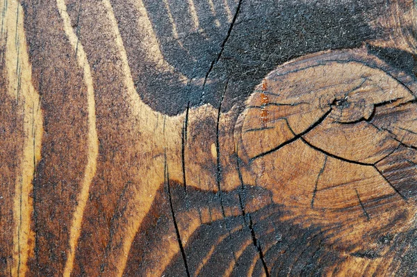 Przestarzałe Szorstkie Teksturowane Drewniane Tło — Zdjęcie stockowe