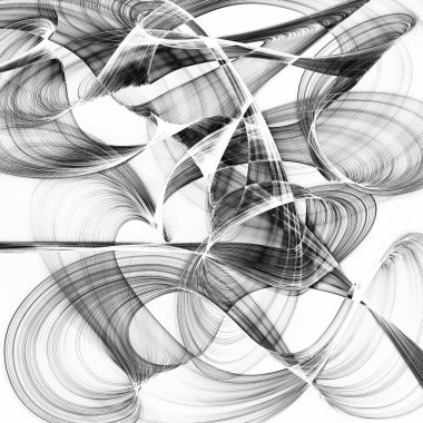 Soyut oluşturulmuş siyah beyaz desen arkaplanı