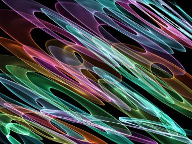 Soyut ışık renkli desen siyah arka plan oluşturulan