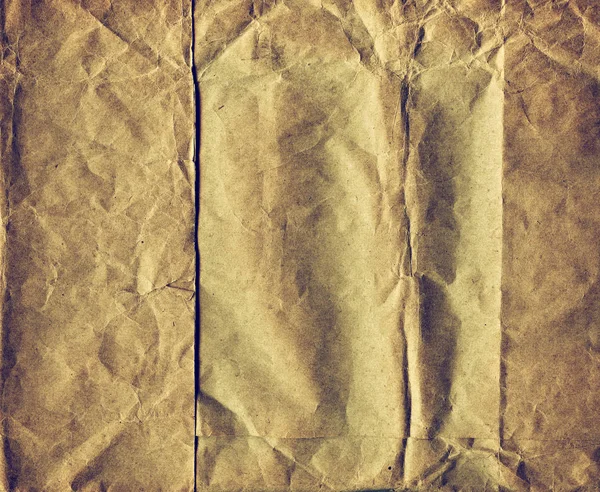 Textured Obsolete Crumpled Packaging Vintage Paper Background — Stock Photo, Image