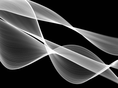 Soyut oluşturulmuş siyah beyaz desen arkaplanı