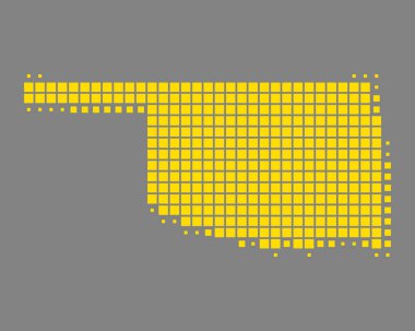 Oklahoma doğru harita