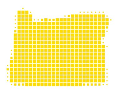 Oregon doğru harita