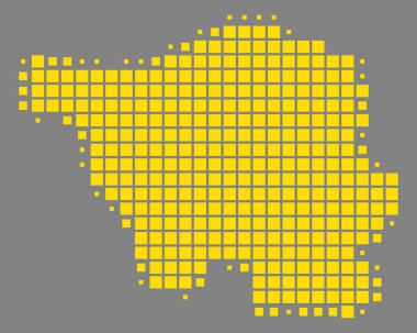 Saarland doğru harita