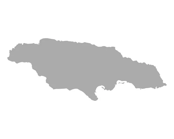 Mapa Exacto Jamaica — Vector de stock