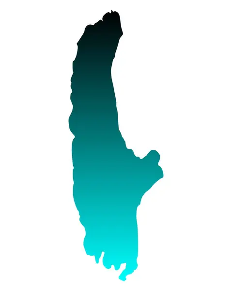 Korrekt Karta Över Sjön Ammersee — Stock vektor