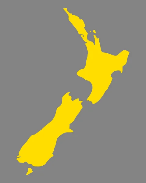 Doğru Yeni Zelanda Haritası — Stok Vektör