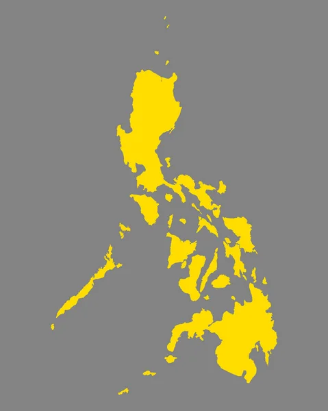 Korrekt Karta Över Filippinerna — Stock vektor