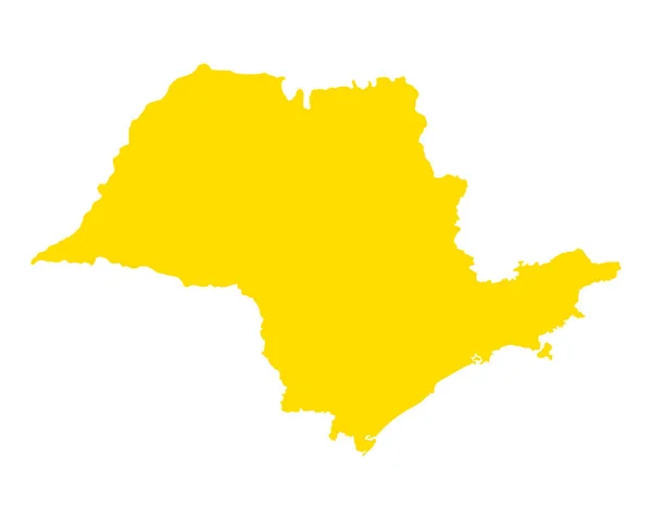 巴西圣保罗准确的地图 — 图库矢量图片