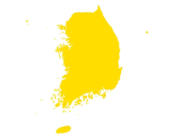 Mapa Preciso Corea Del Sur — Archivo Imágenes Vectoriales