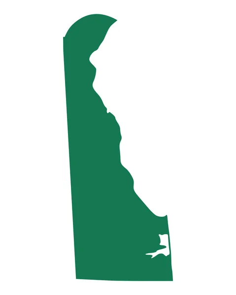Ακριβής Χάρτης Του Delaware — Διανυσματικό Αρχείο
