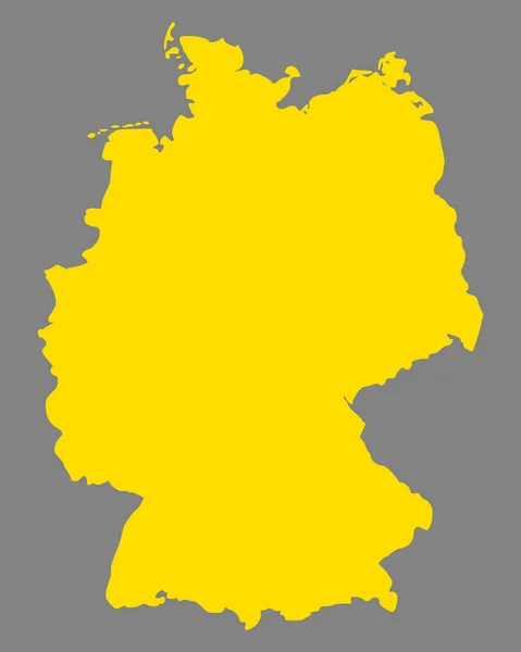 Dokładna Mapa Niemiec — Wektor stockowy