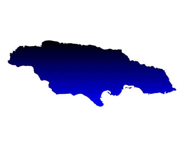 Mapa Exacto Jamaica — Vector de stock
