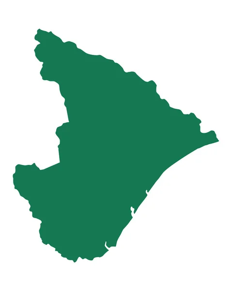 Ακριβής Χάρτης Του Sergipe — Διανυσματικό Αρχείο