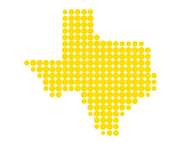 Carte Précise Texas — Image vectorielle