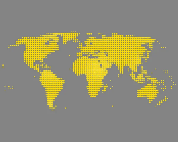 Kaart Van Wereld — Stockvector