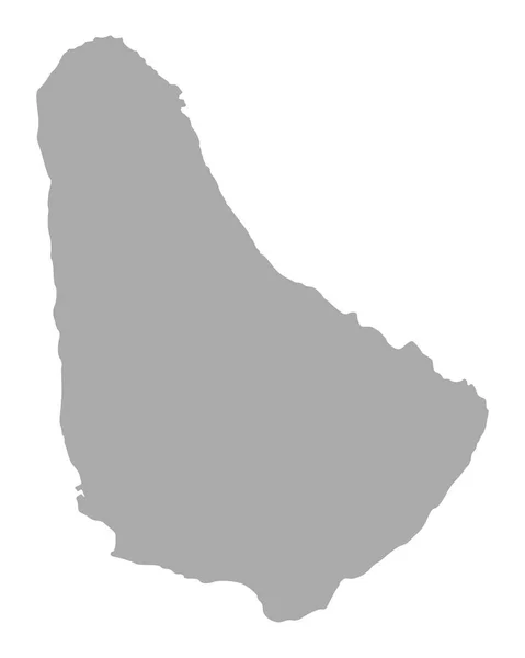 Genaue Karte Von Barbados — Stockvektor