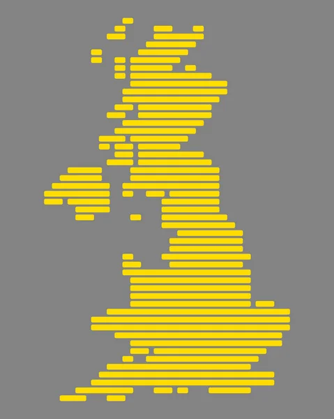 イギリスの地図 — ストックベクタ