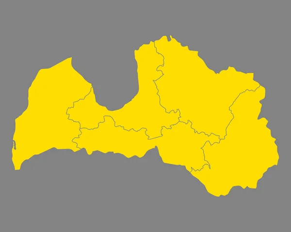 准确的地图拉脱维亚 — 图库矢量图片
