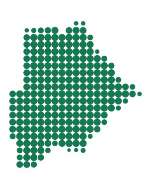 Doğru Botsvana Haritası