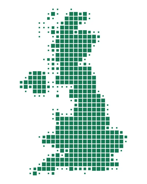 Carte Grande Bretagne — Image vectorielle