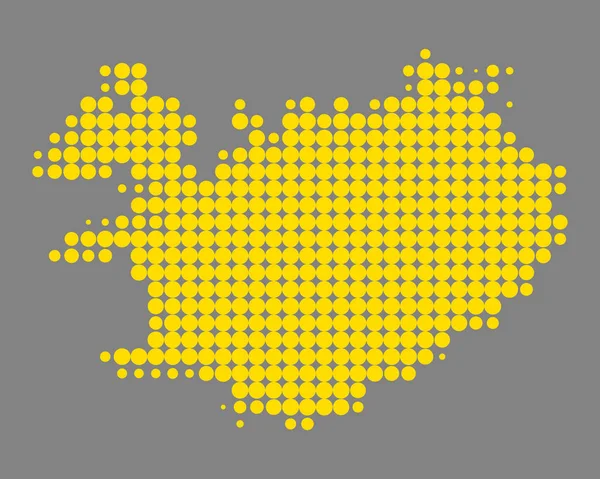 Carte Précise Islande — Image vectorielle