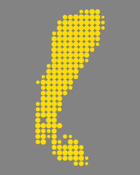 Carte Lac Neusiedl — Image vectorielle