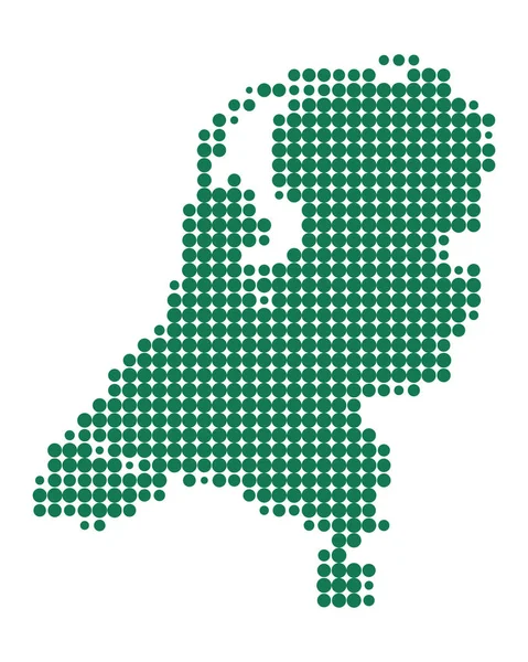 Dokładna Mapa Niederlande — Wektor stockowy