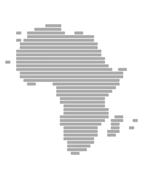 Afrika Nın Doğru Haritası — Stok Vektör