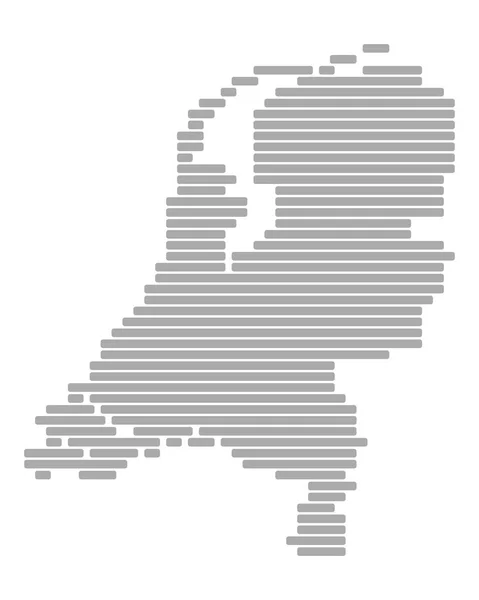 Map Netherlands — Stock Vector