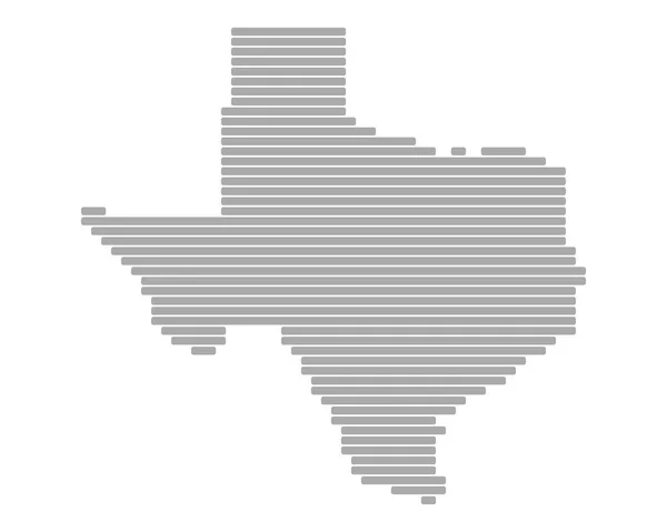 Mappa Esatta Texas — Vettoriale Stock